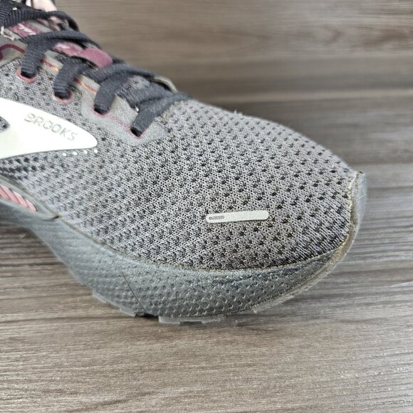 Brooks Adrenaline 22 GTS Rose Gray Shoes Sneakers 1203531B015 - Women's Size 10 - Picture 14 of 16